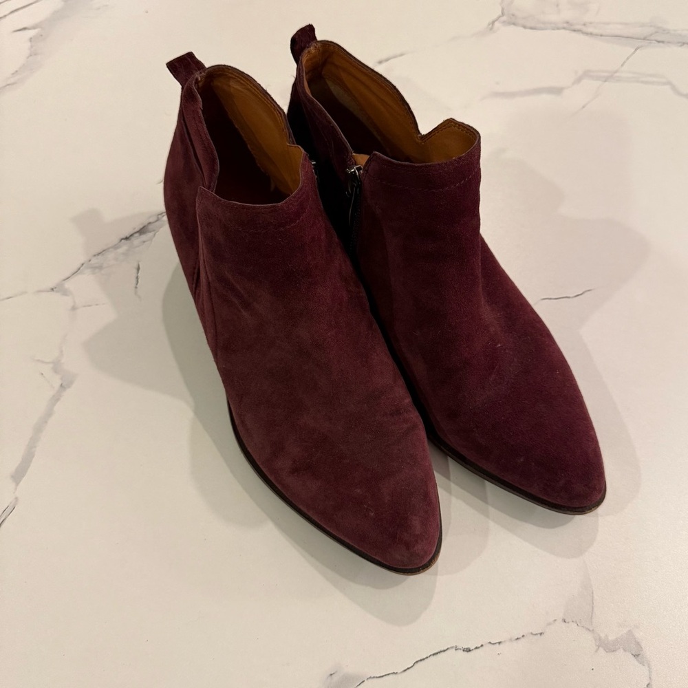 SARTO By Franco Sarto Leather Suede Booties